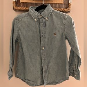 Ralph Lauren Denim blue Like Dressy Long Sleeve Shirt, sz 5; pristine condition